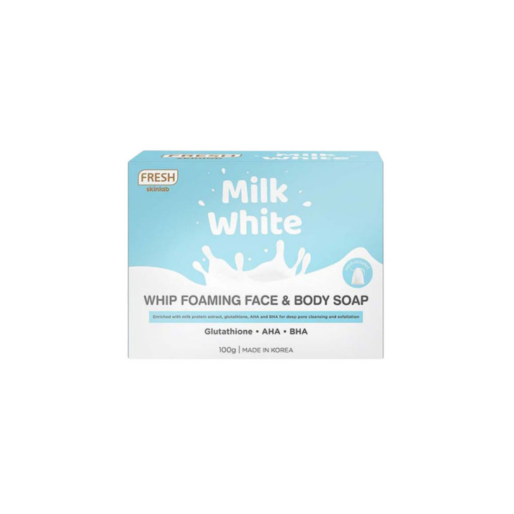 Fresh Skinlab Milk White Foaming Face and Body Soap 100g - La Belleza AU Skin & Wellness