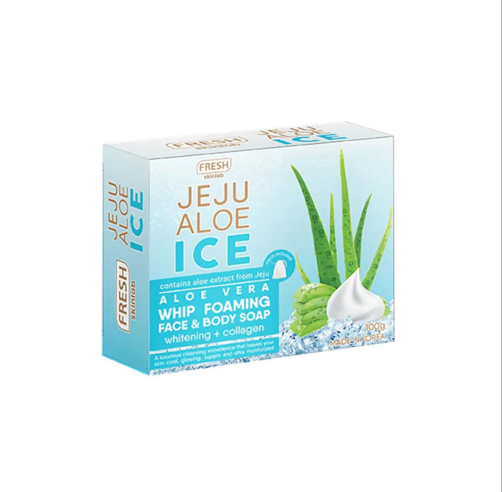 Jeju Aloe Ice Whipped Face & Body Soap - La Belleza AU Skin & Wellness