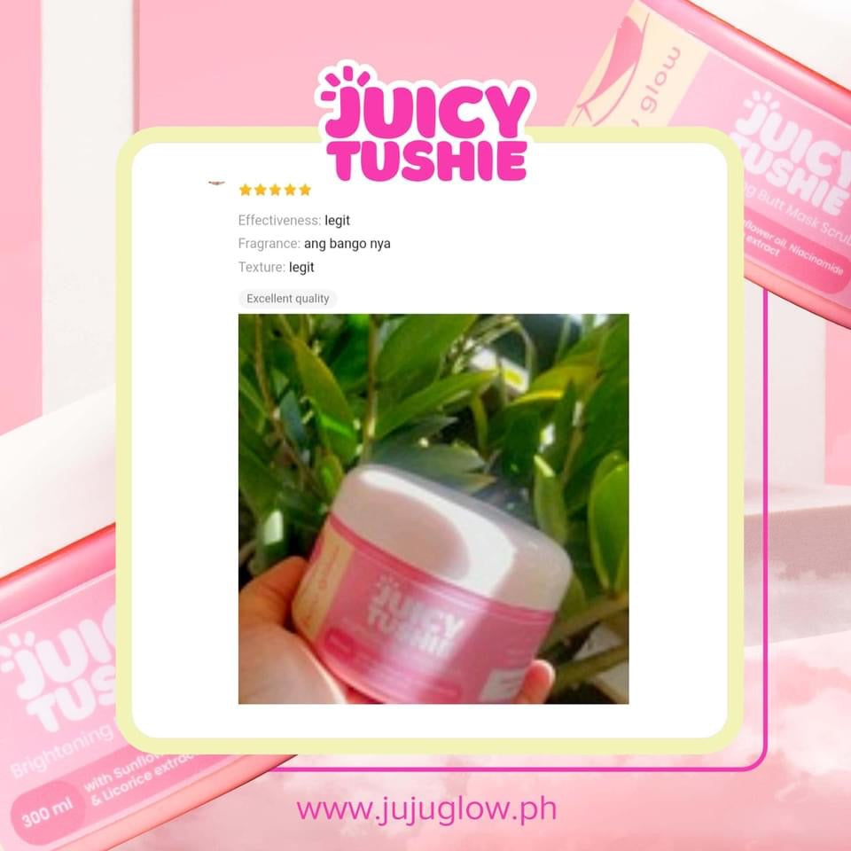 Juicy Tushie By Juju Glow (Brightening Butt Mask Scrub/Intimate Brightening Serum) - La Belleza AU Skin & Wellness
