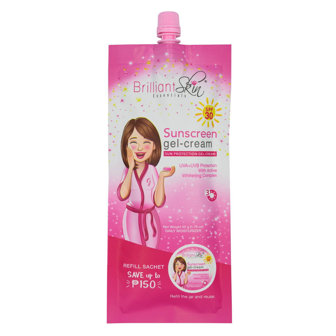 Brilliant Skin Sunscreen Gel-Cream SPF30 50g - La Belleza AU Skin & Wellness