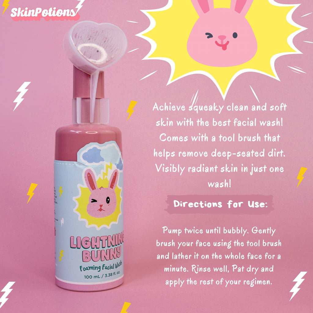 SkinPotions Lightning Bunny Facial Wash 100ml - La Belleza AU Skin & Wellness