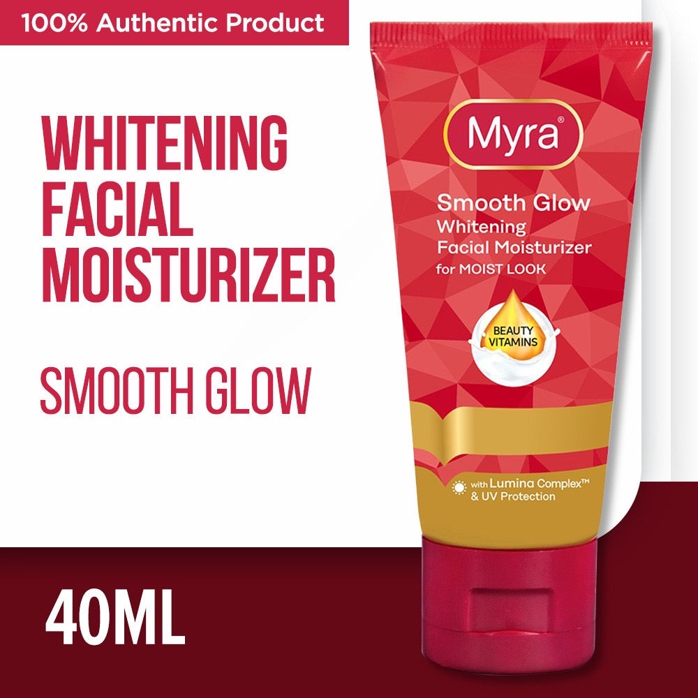 Myra Smooth Glow Whitening Facial Moisturizer 40ml - La Belleza AU Skin & Wellness