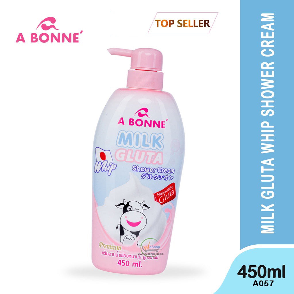 Milk Gluta Whip Shower Cream Pump 450ml - La Belleza AU Skin & Wellness