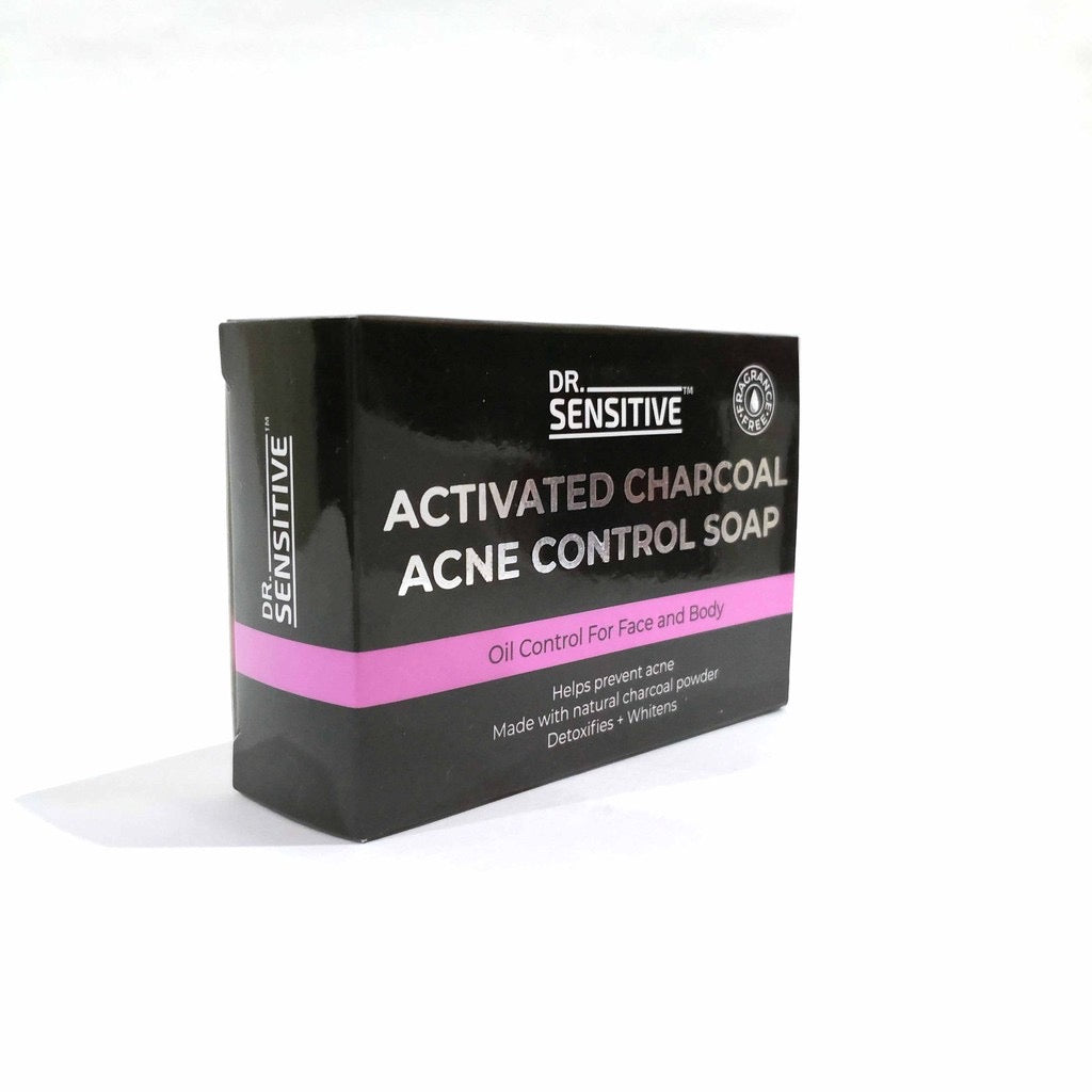 Dr. Sensitive Activated Charcoal Acne Control Soap 120g - La Belleza AU Skin & Wellness
