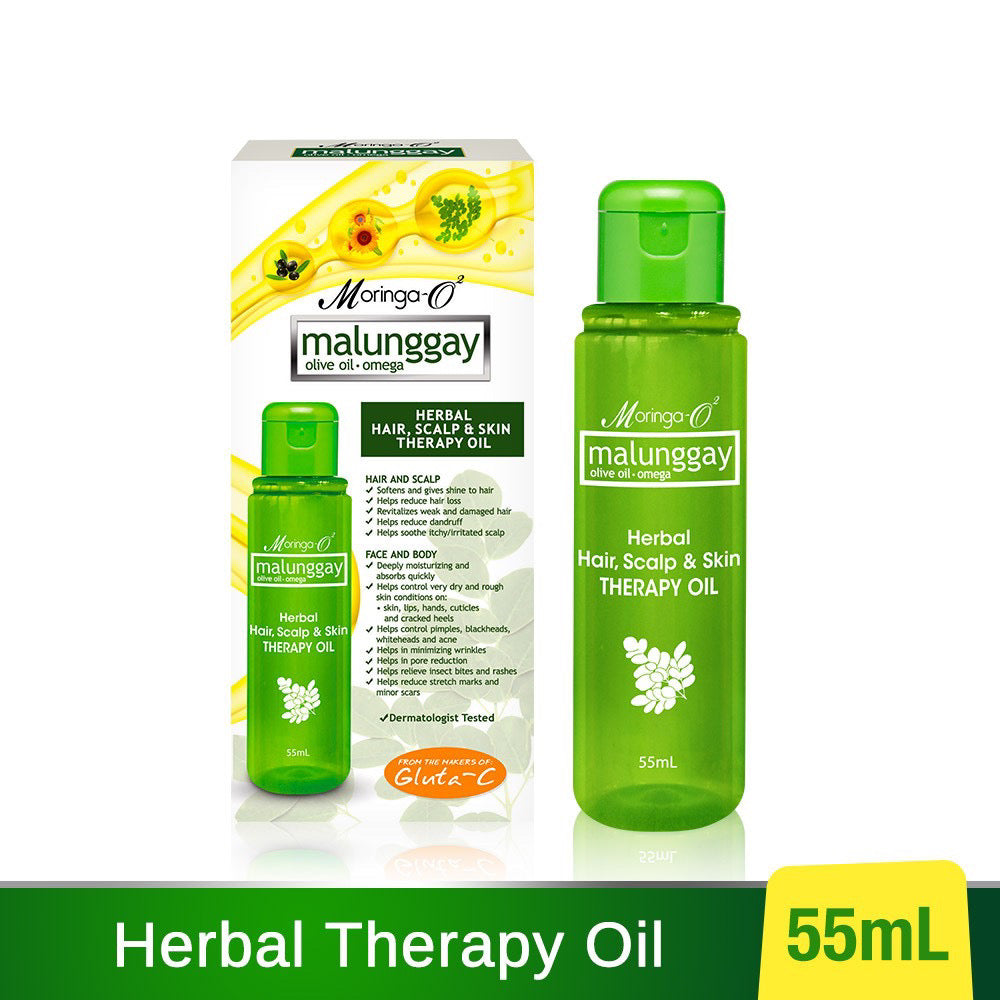 Moringa-O2 Herbal Therapy Oil for Hair, Scalp and Skin 55ml - La Belleza AU Skin & Wellness