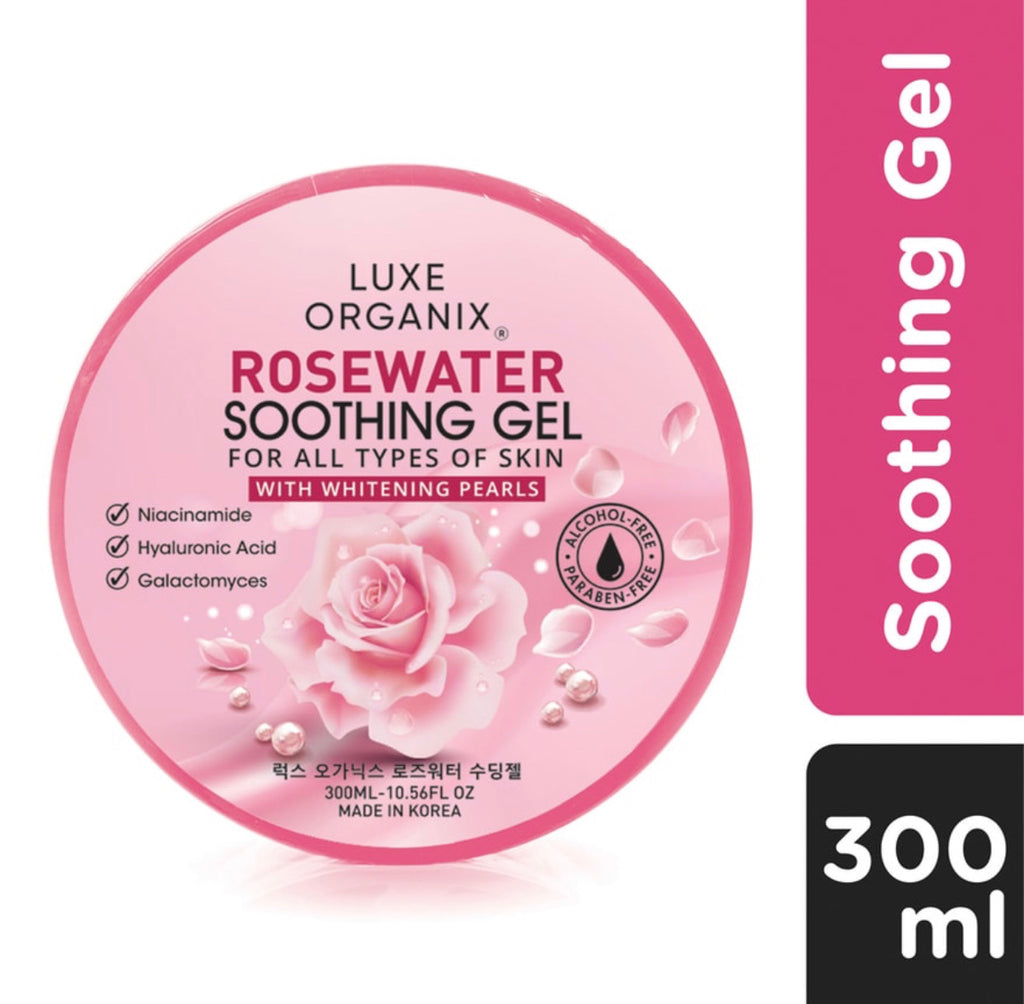 Rosewater Soothing Gel With Whitening Pearls 300ml - La Belleza AU Skin & Wellness