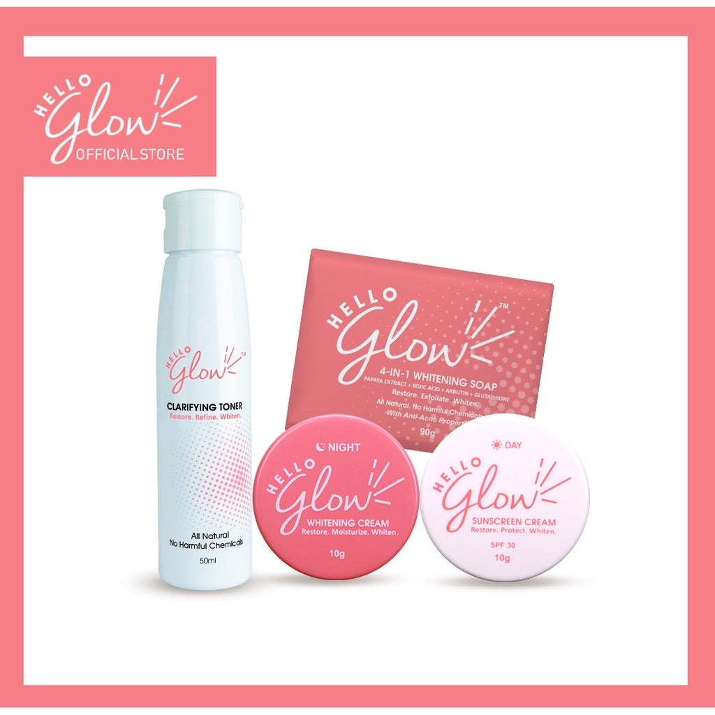 Hello Glow all Natural Whitening Set - La Belleza AU Skin & Wellness