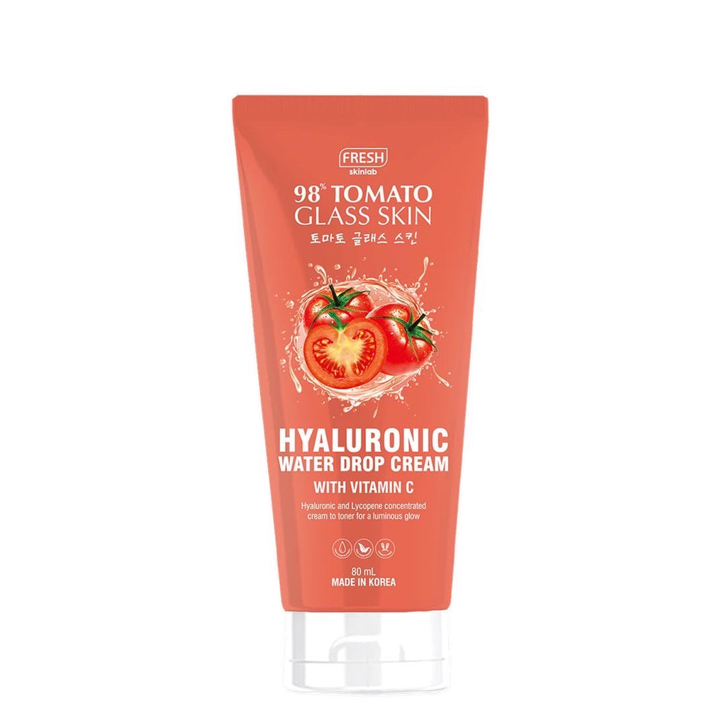 Fresh Skinlab Tomato Glass Skin Hyaluronic Water Drop Cream (80ml) - La Belleza AU Skin & Wellness