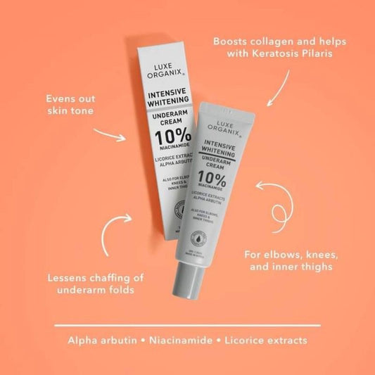 Intensive Whitening Underarm Cream 10% Niacinamide (New & Improved) - La Belleza AU Skin & Wellness