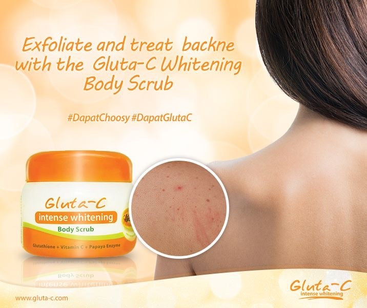 Gluta-C Intense Whitening Body Scrub with Glutathione, Vit C & Papaya 250g - La Belleza AU Skin & Wellness