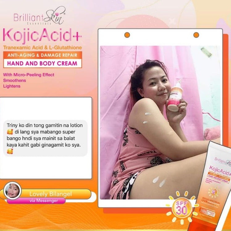 Brilliant Skin Kojic Lotion 120ml | Kojic Acid+Traxenamic Acid L-Glutathione 120g - La Belleza AU Skin & Wellness