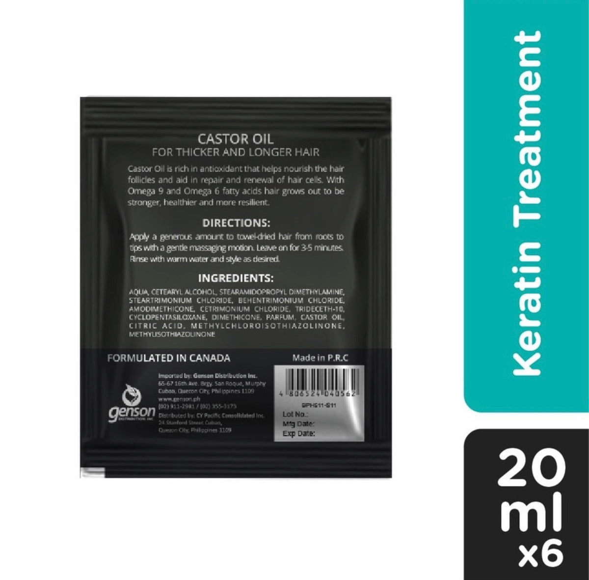 Premium Keratin Treatment Castor Oil For Thicker And Longer Hair 6s - La Belleza AU Skin & Wellness