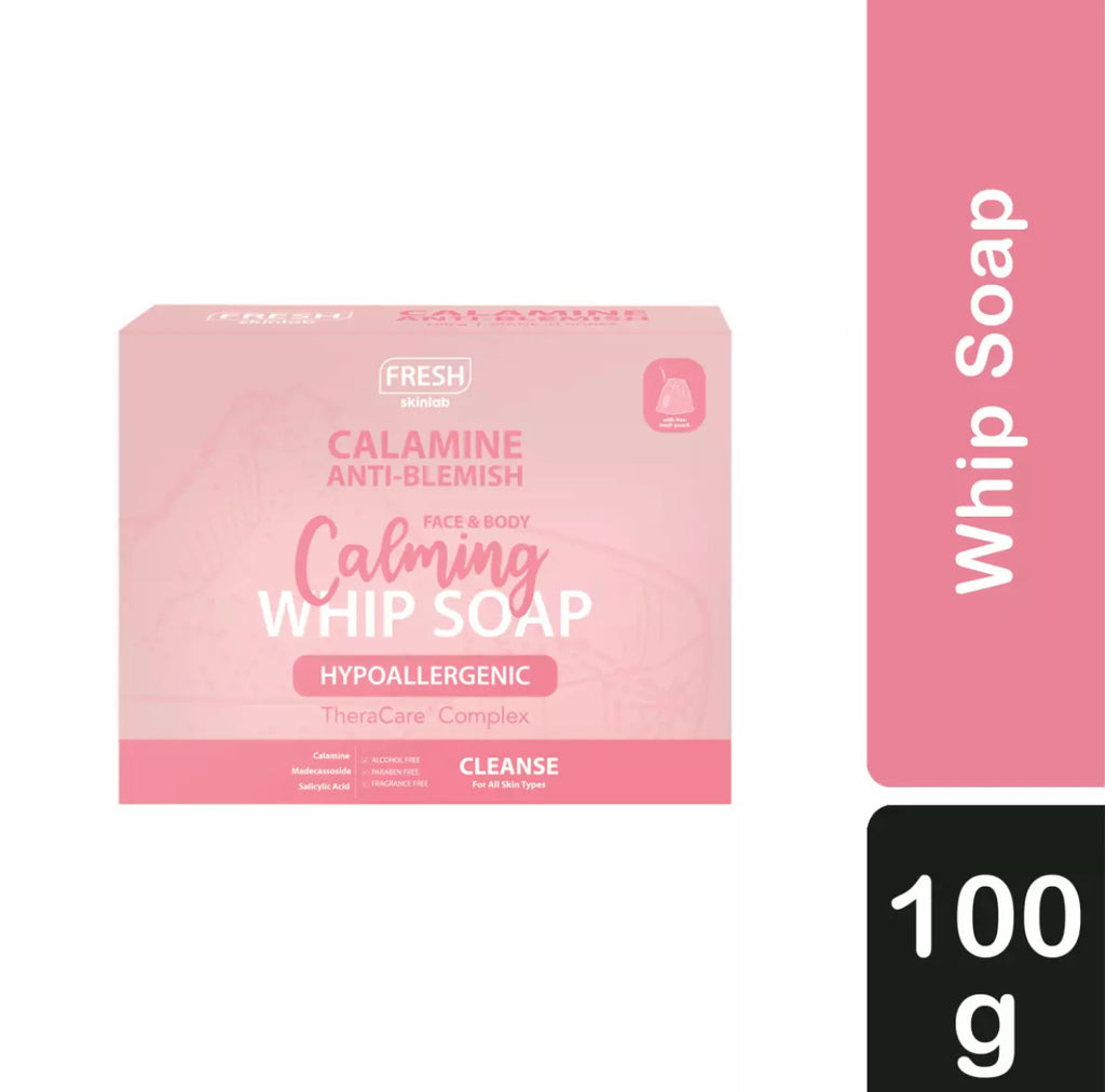 Fresh Skinlab Calamine Anti Blemish Calming Whip Soap 100g - La Belleza AU Skin & Wellness