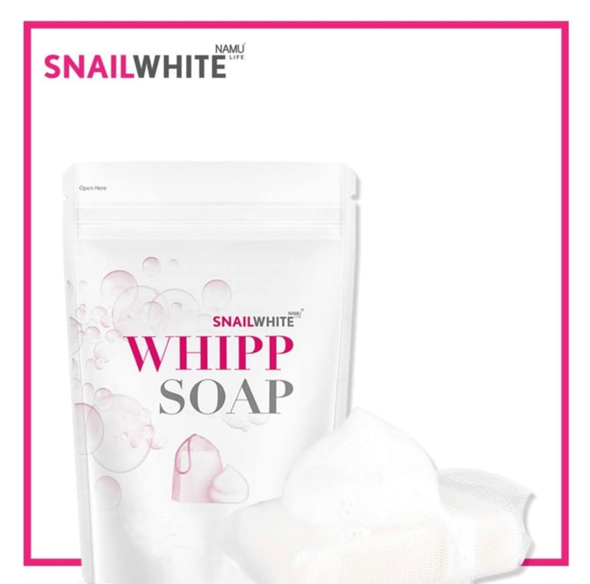 NAMU Snailwhite Whipp Soap 100g - La Belleza AU Skin & Wellness