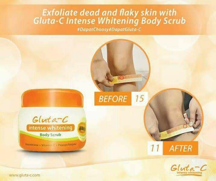 Gluta-C Intense Whitening Body Scrub with Glutathione, Vit C & Papaya 250g - La Belleza AU Skin & Wellness