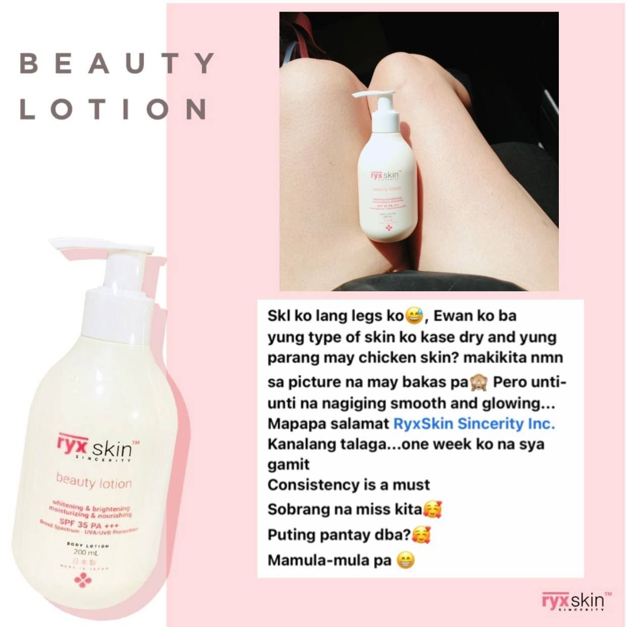 Beauty Lotion 200ml (New Bottle-Matte White) - La Belleza AU Skin & Wellness