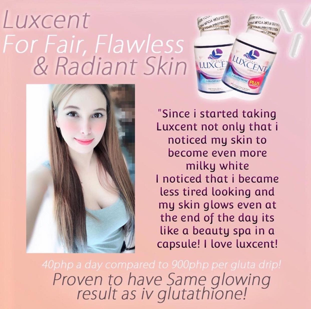 Luxcent Luminous Caps L-Glutathione Plus Marine Collagen (New Packaging) - La Belleza AU Skin & Wellness