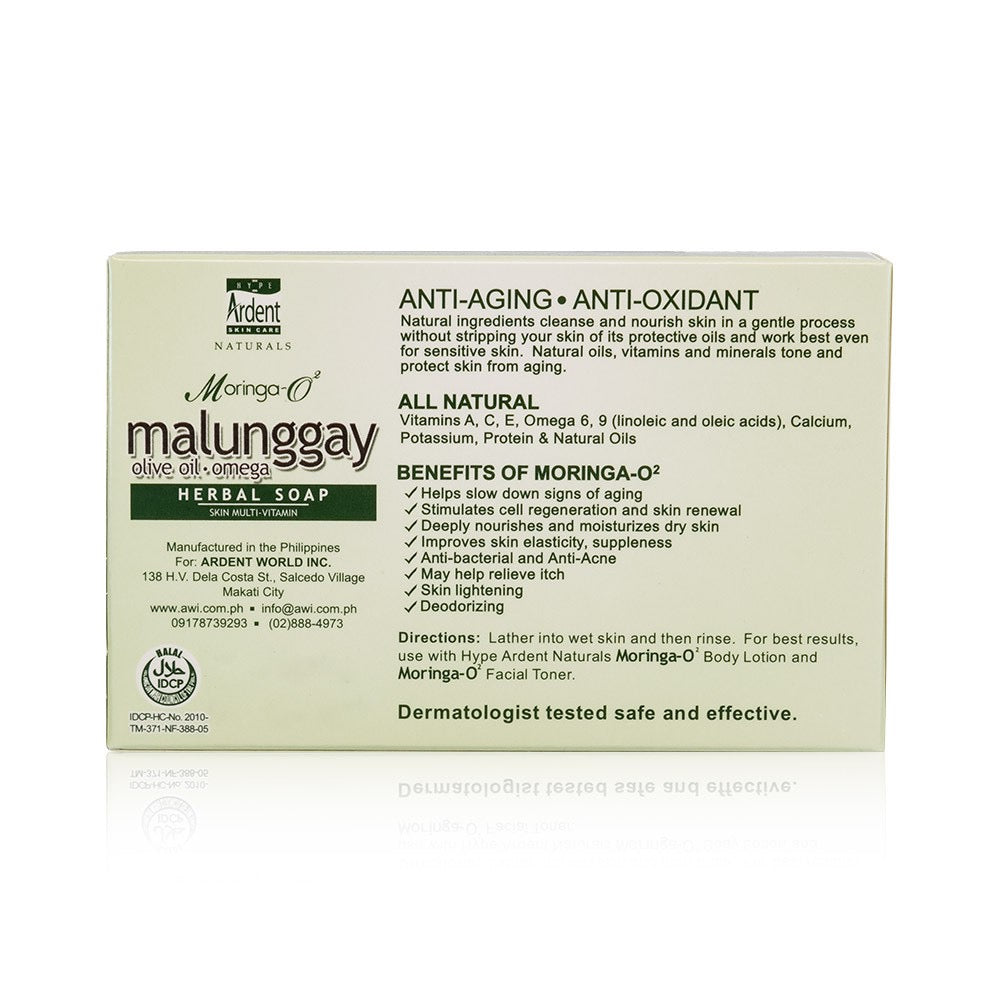 Moringa-O2 Herbal Moisturizing Soap 135g - La Belleza AU Skin & Wellness