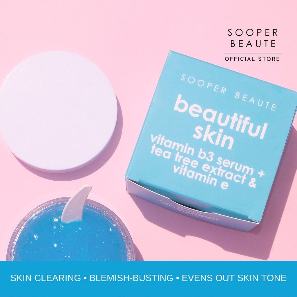 Sooper Beaute BeautifulSooper Beaute Skin Vitamin B3 Serum + Tea Tree Extract & Vitamin E 100g - La Belleza AU Skin & Wellness