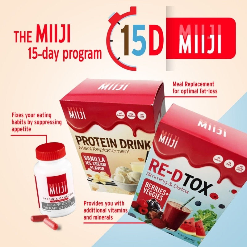 MIIJI Protein Drink Meal Replacement and Re-Dtox Slimming Detox - La Belleza AU Skin & Wellness