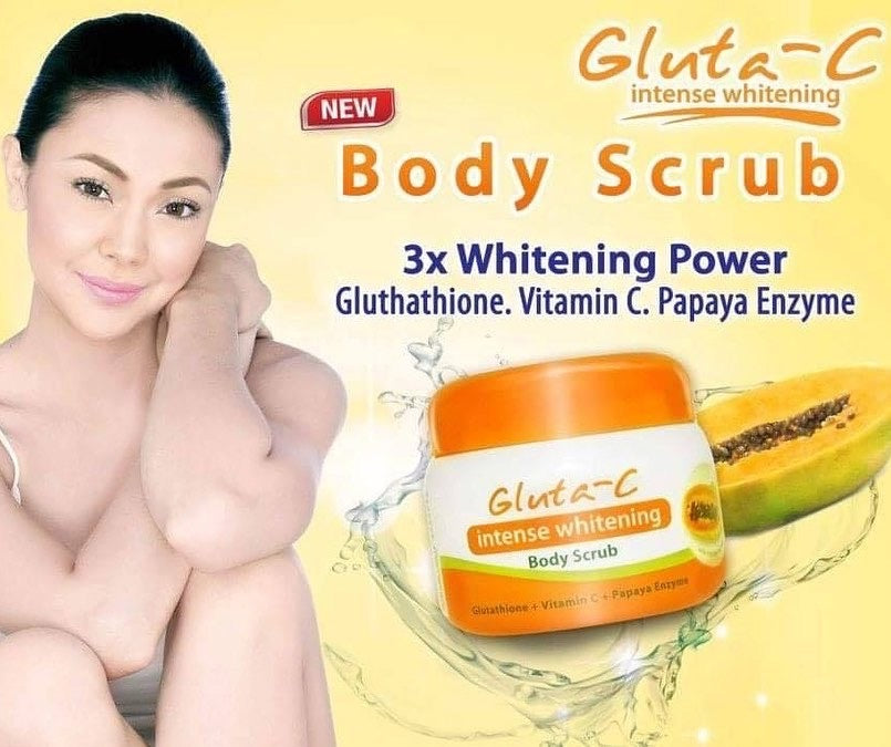 Gluta-C Intense Whitening Body Scrub with Glutathione, Vit C & Papaya 250g - La Belleza AU Skin & Wellness
