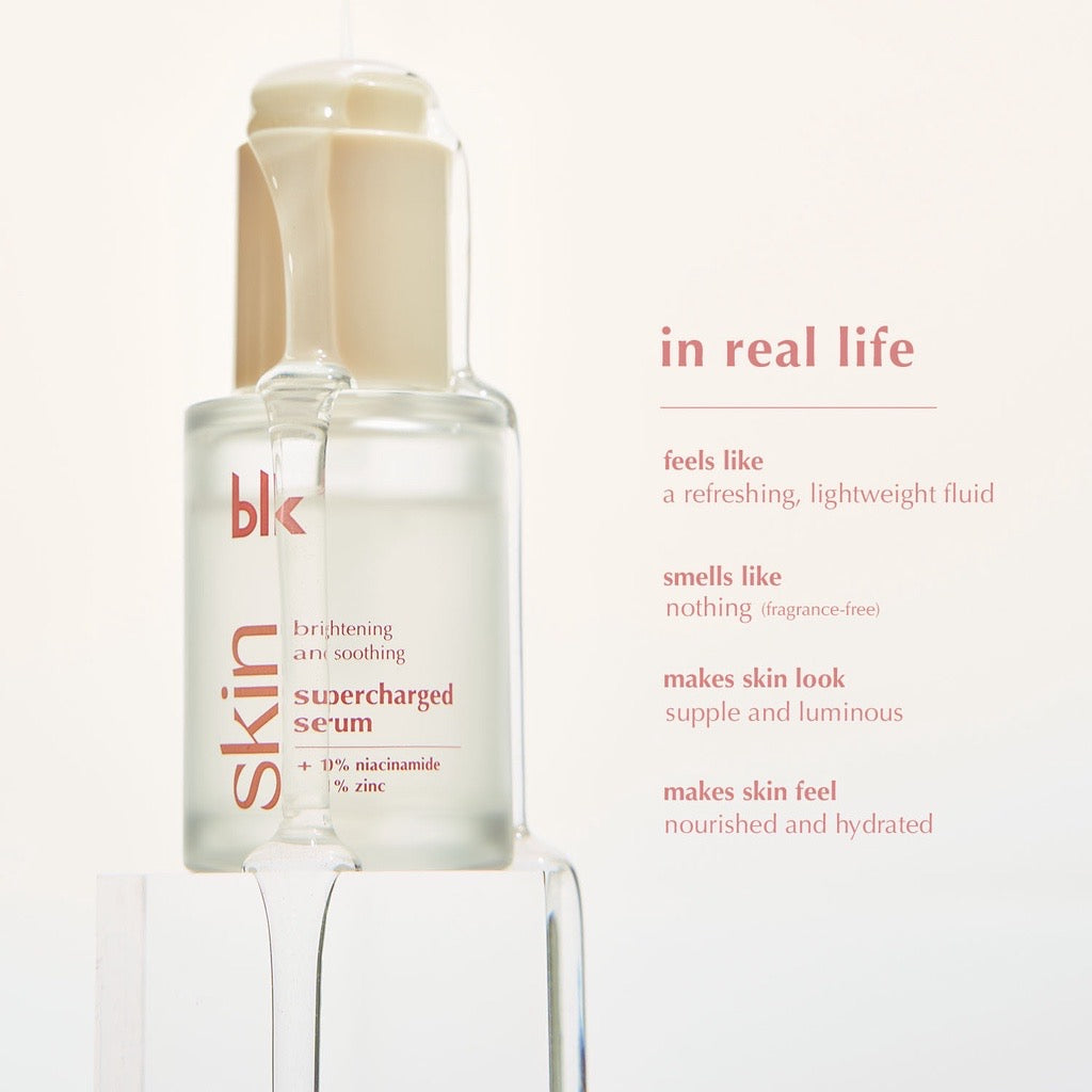 blk skin Brightening & Soothing Supercharged Serum +Niacinamide - La Belleza AU Skin & Wellness