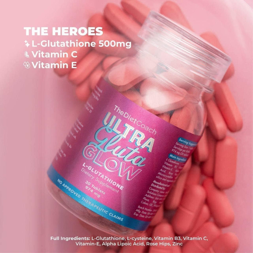 The Diet Coach Ultra Gluta Glow (30 tablets) - La Belleza AU Skin & Wellness