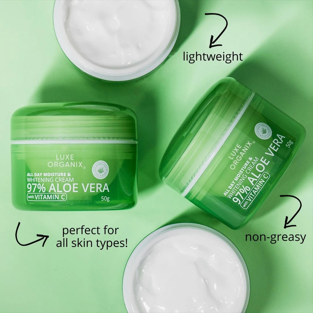 Aloe Vera All Day Moisture and Whitening Cream with Vitamin C 97% - La Belleza AU Skin & Wellness