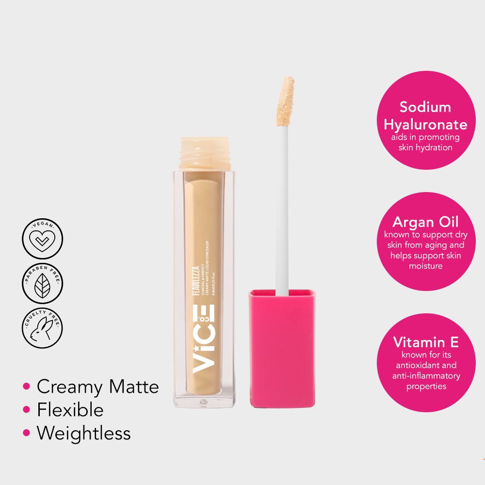 VICE Co Creamy Matte Liquid Concealer - La Belleza AU Skin & Wellness