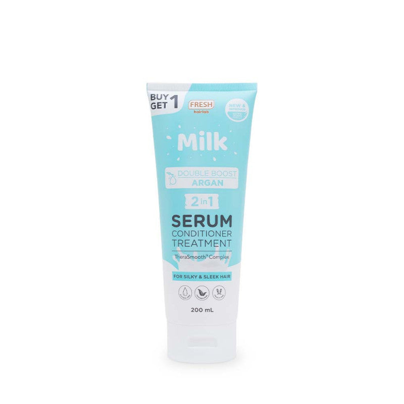 Fresh Hairlab Milk Boost Argan 2 in 1 Serum Conditioner Treatment 200ml - La Belleza AU Skin & Wellness