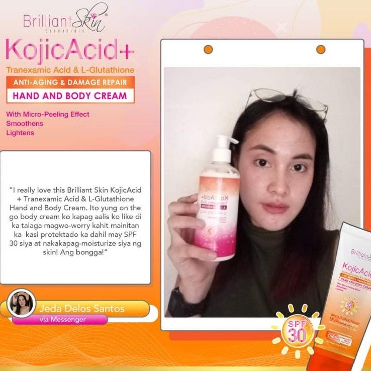 Brilliant Skin Kojic Lotion 120ml | Kojic Acid+Traxenamic Acid L-Glutathione 120g - La Belleza AU Skin & Wellness