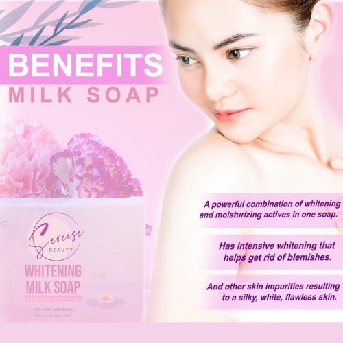 Sereese Beauty Whitening Milk Soap Anti-Aging & Moisturizing Face and Body  Soap 100g - La Belleza AU Skin & Wellness
