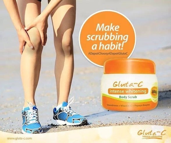 Gluta-C Intense Whitening Body Scrub with Glutathione, Vit C & Papaya 250g - La Belleza AU Skin & Wellness