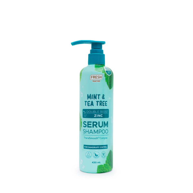 Fresh Hairlab Mint and Tea Tree Double Boost Zinc Serum Shampoo 430ml - La Belleza AU Skin & Wellness