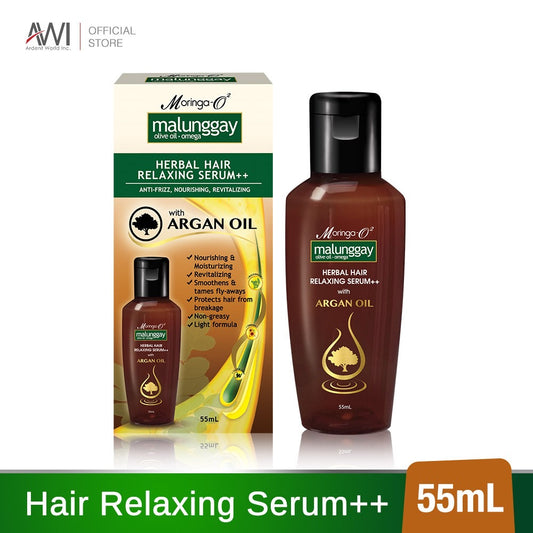 Moringa-O2 Herbal Hair Relaxing Serum with Argan Oil (Leave-on Conditioner) 55ml - La Belleza AU Skin & Wellness
