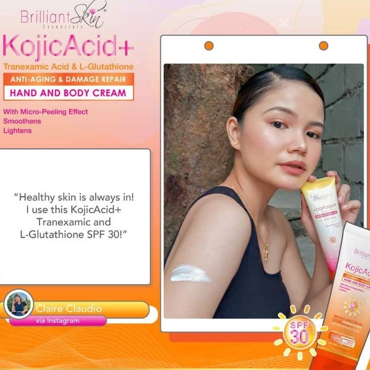 Brilliant Skin Kojic Lotion 120ml | Kojic Acid+Traxenamic Acid L-Glutathione 120g - La Belleza AU Skin & Wellness