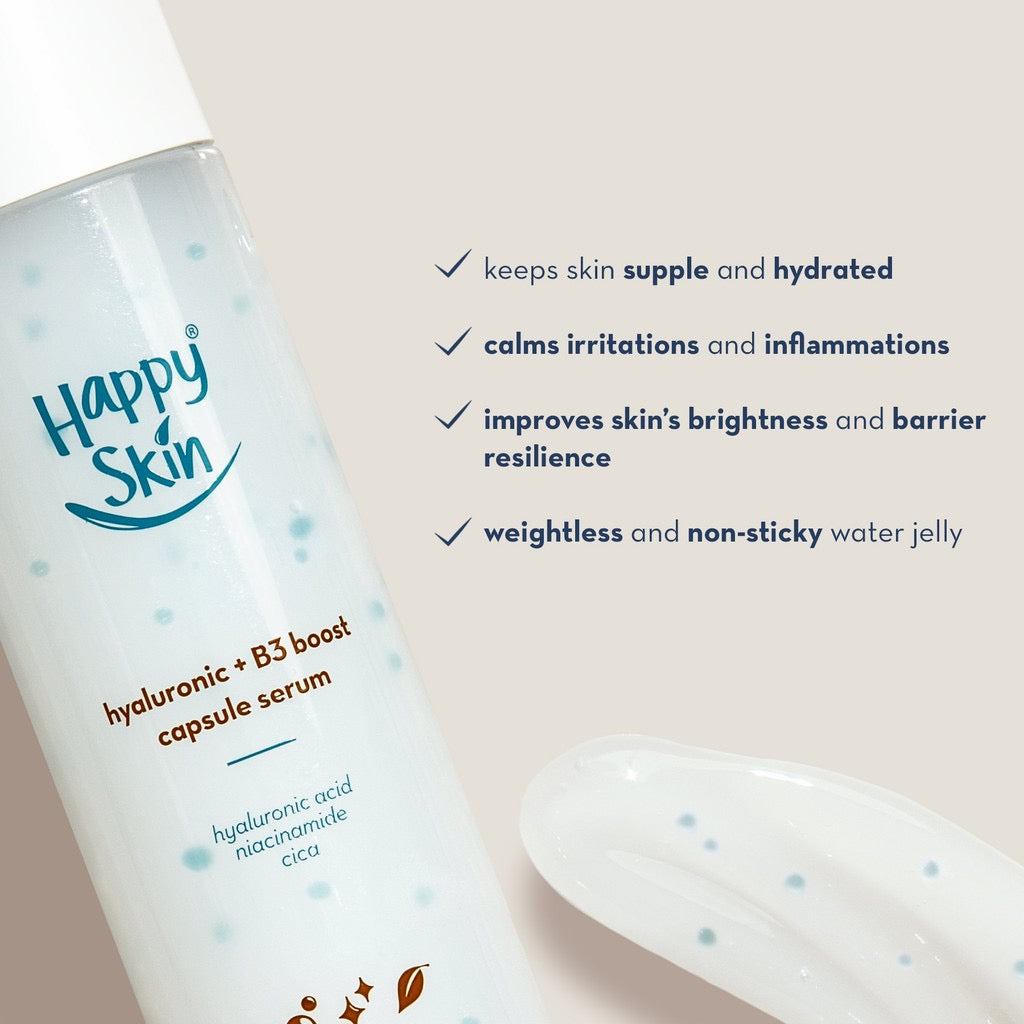 Happy Skin Hyaluronic + B3 Boost Capsule Serum - La Belleza AU Skin & Wellness