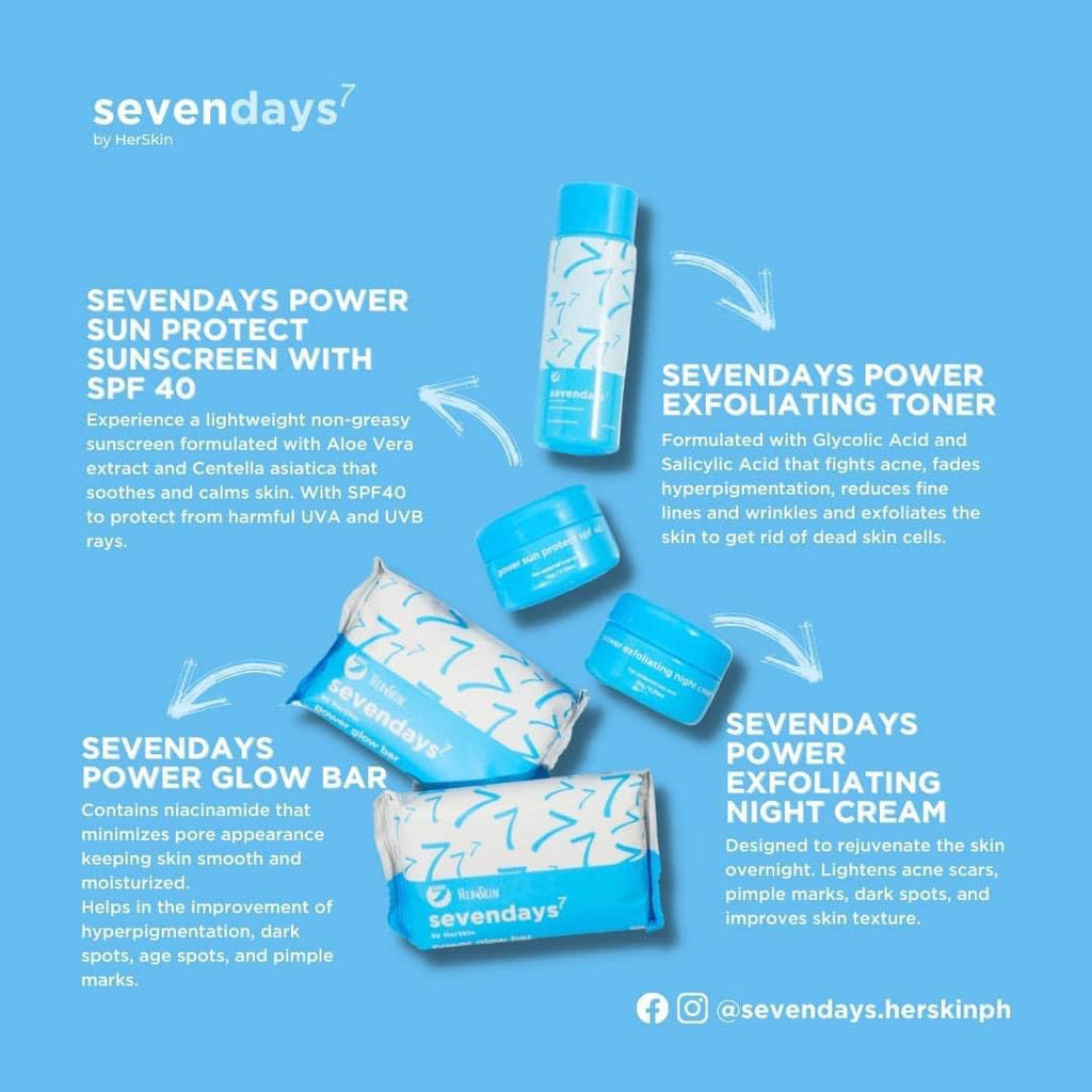 Her Skin Seven Days Power Exfoliating Set - La Belleza AU Skin & Wellness