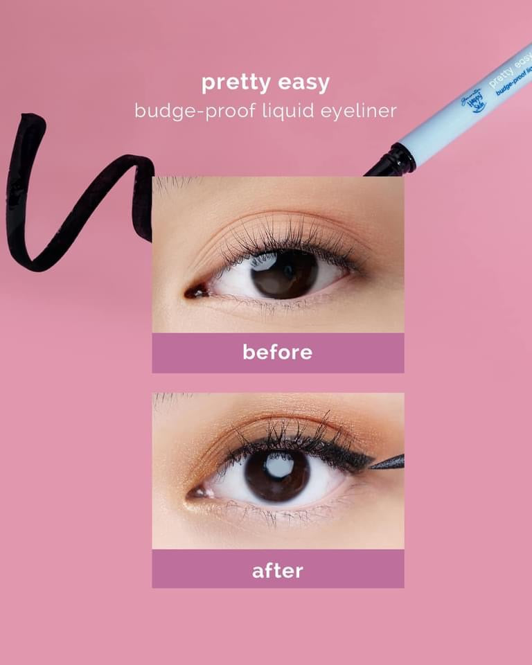 Generation Happy Skin Pretty Easy Budge-Proof Liquid Eyeliner (Black) - La Belleza AU Skin & Wellness