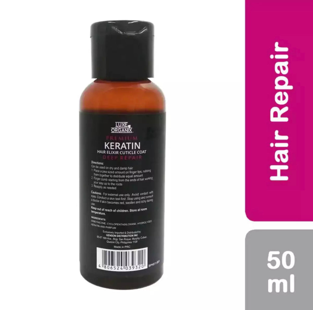Luxe Organix Keratin Elixir Cuticle Coat 50ml - La Belleza AU Skin & Wellness
