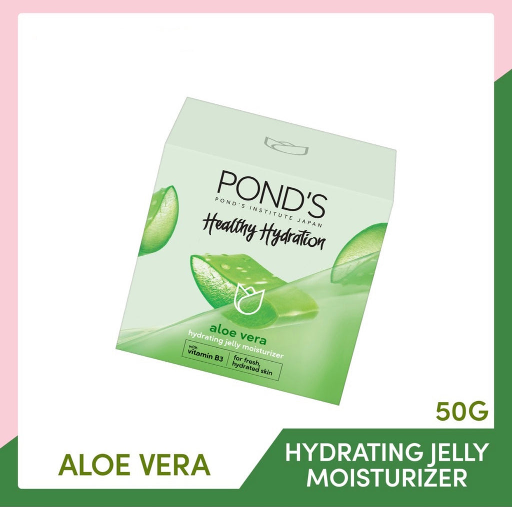 PONDS Jelly Moisturizer w/ Vitamin B3 for Hydrated Skin 50g (Aloe Vera) - La Belleza AU Skin & Wellness