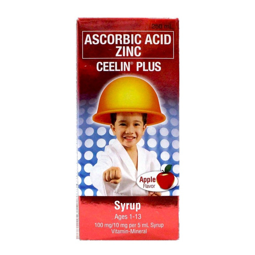 Ceelin Ascorbic Acid + Zinc Syrup 250ml (Exp Dec 2023) - La Belleza AU Skin & Wellness