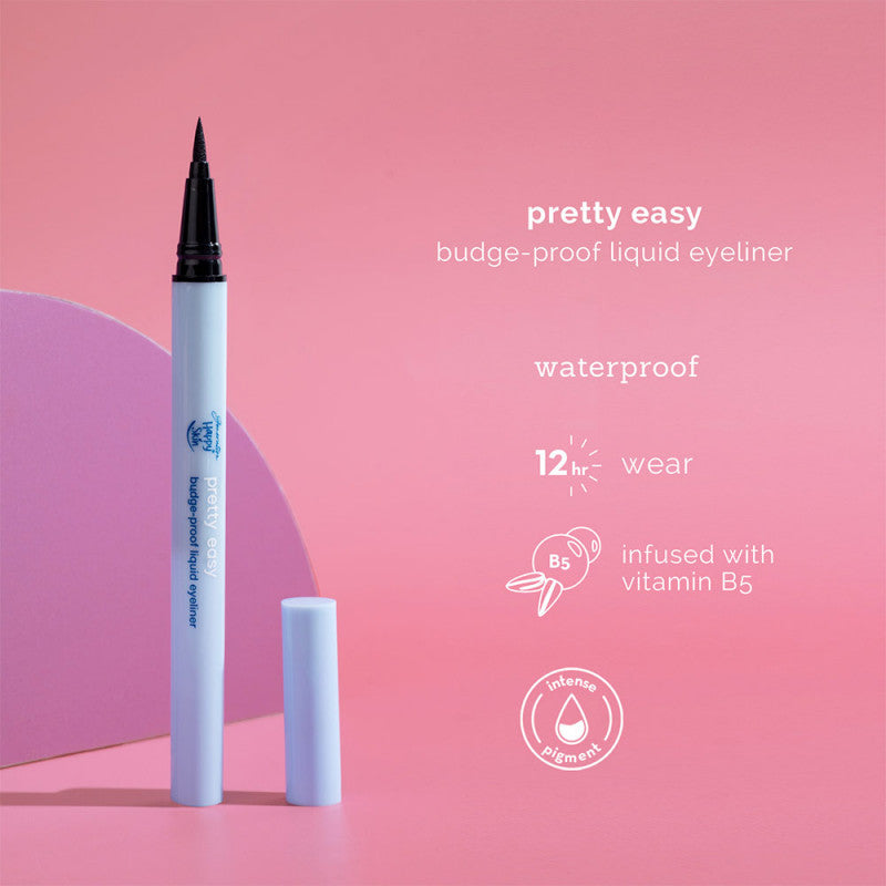 Generation Happy Skin Pretty Easy Budge-Proof Liquid Eyeliner (Black) - La Belleza AU Skin & Wellness