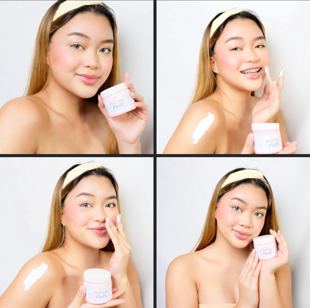 Dear Face Mallow Fluff White Bleaching Scrub 50g - La Belleza AU Skin & Wellness