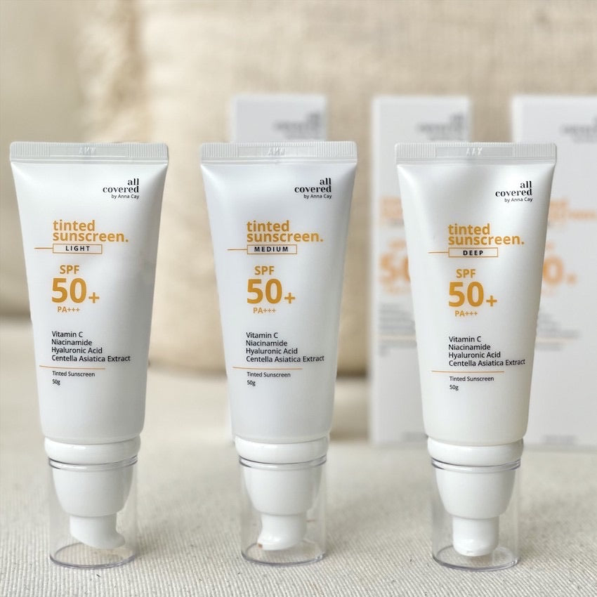 All Covered by Anna Cay Tinted Sunscreen SPF50+ PA+++ (Exp 11/2023) - La Belleza AU Skin & Wellness
