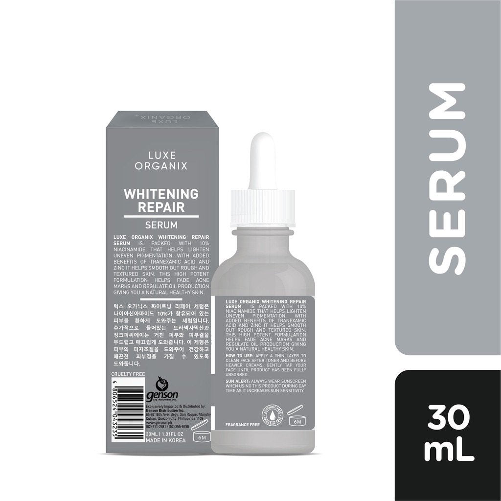 Luxe Organix Whitening Repair Serum 10% 30ml - La Belleza AU Skin & Wellness