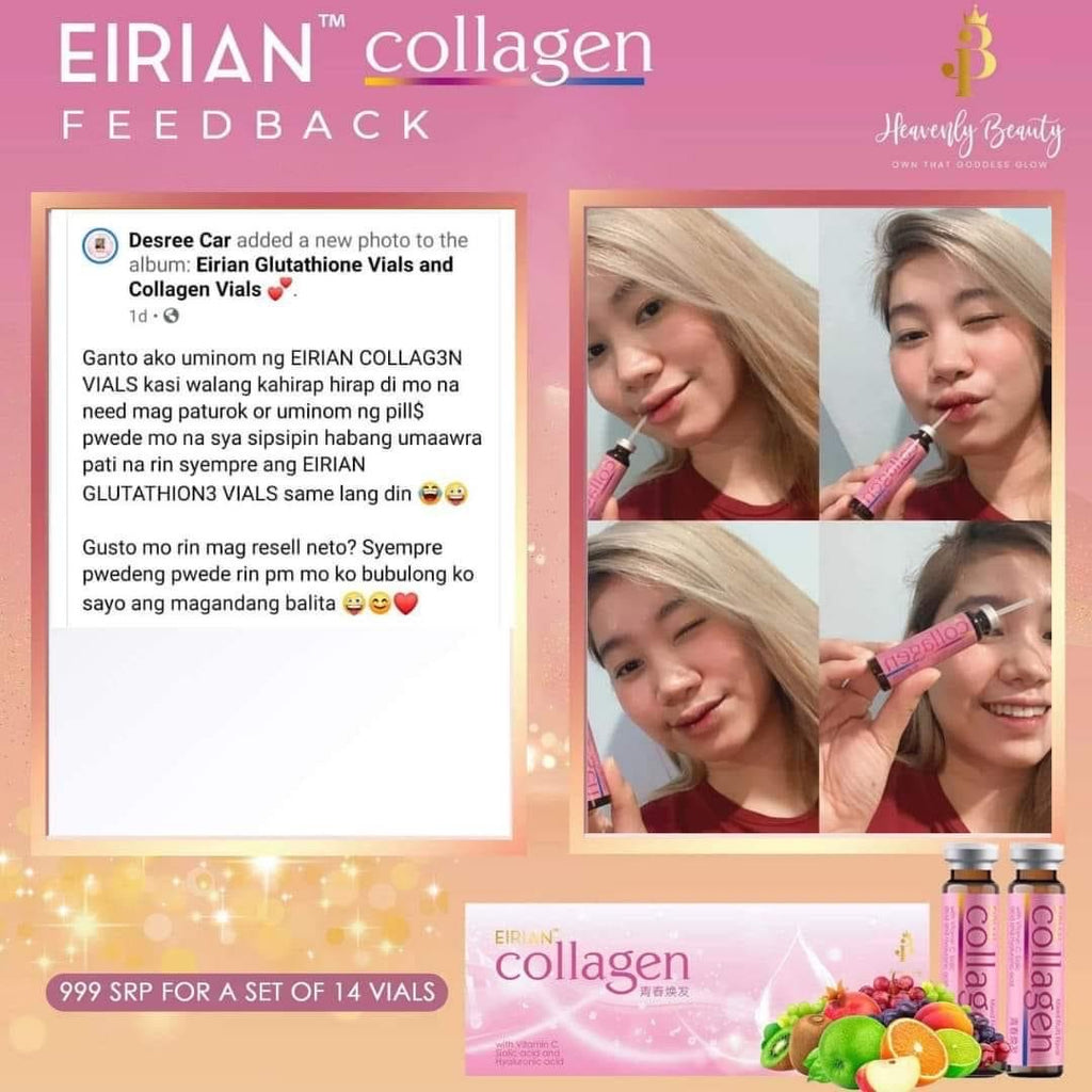 Eirian Collagen 8 vials/box 15ml - La Belleza AU Skin & Wellness