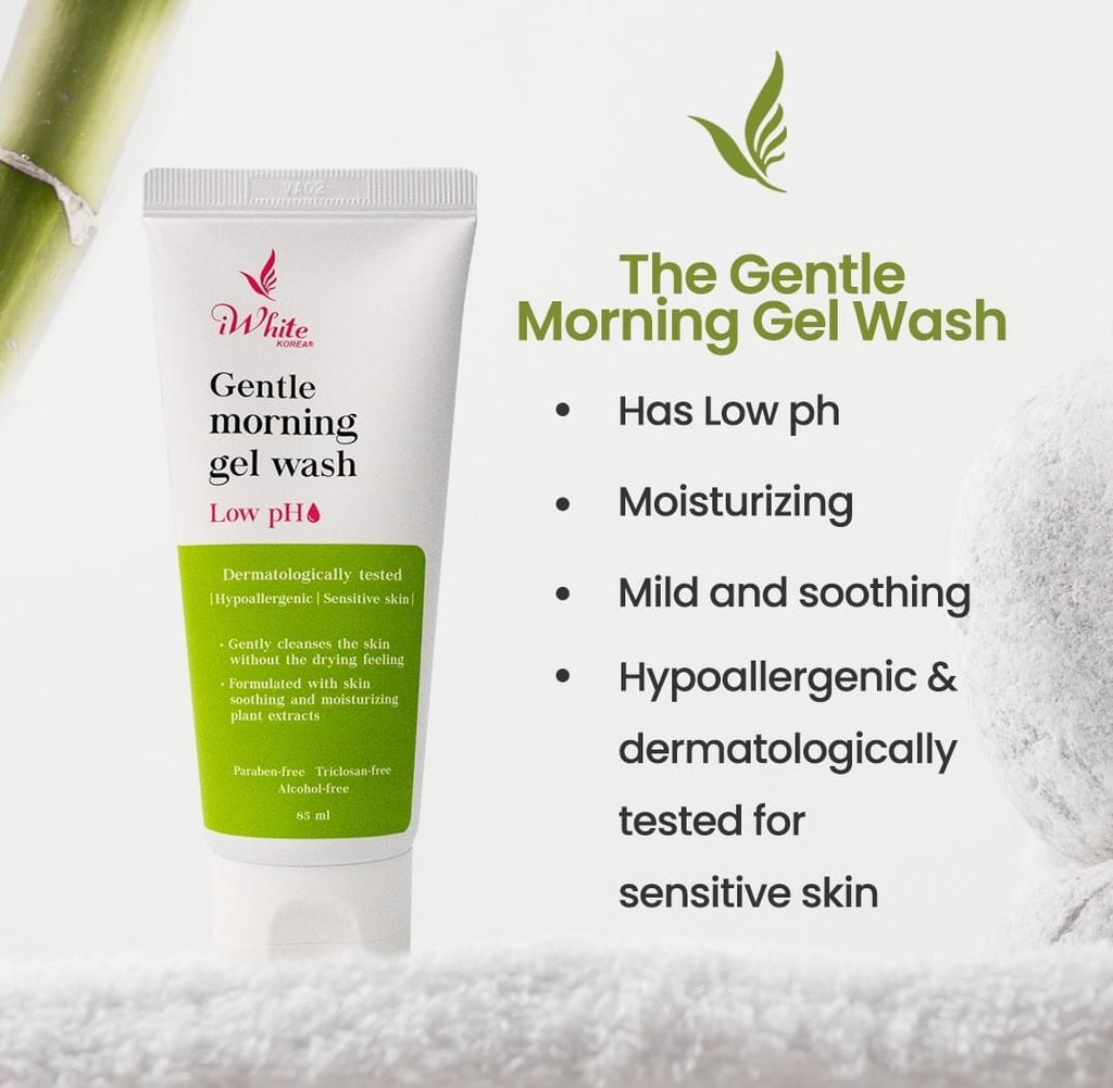 iWhite Korea Gentle Morning Gel Wash 85ml - La Belleza AU Skin & Wellness