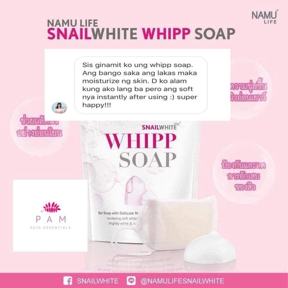 NAMU Snailwhite Whipp Soap 100g - La Belleza AU Skin & Wellness