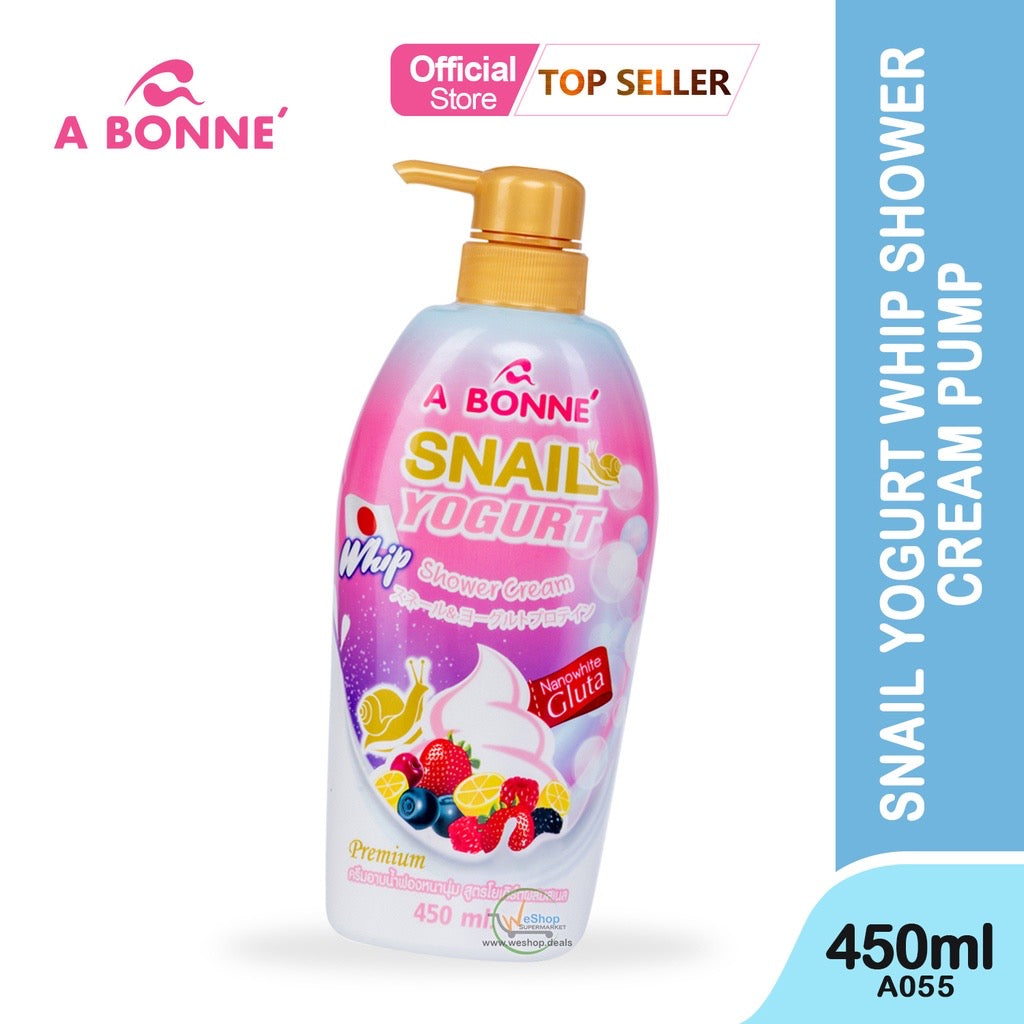 Snail Yogurt Whip Shower Cream Pump 450ml - La Belleza AU Skin & Wellness